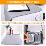 Topika Portable Heat Resistant Travel Ironing Pad with silicone iron rest