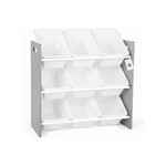 Topika Toy Storage Organiser 3-Tier 9 Bins Kids Toy Rack for Playroom