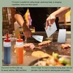 Topika 36PCS Grill Tool Set - Flat Grill Accessories for BBQs & Camping