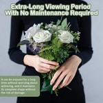 Topika Artificial Flowers 25pcs Foam Roses with Stems for wedding & decor