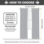 Topika Blackout Curtains, Double Layer Thermal Insulated noise reduction