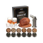 Topika Whiskey Smoker Kit Cocktail Smoker with Torch, 6pcs Wood Chips Set