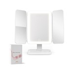 Topika Lighted Makeup Mirror 5X Magnification Trifold Rechargeable
