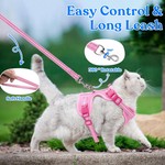 TopikaPet - Adjustable Cat Harness and Leash Set for Walking and Safety