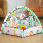 Topika 5-in-1 Baby Gym & Ball Pit with Sensory Toys, Tummy Time Mat