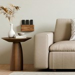 Topika Walnut Wooden Remote Control Holder, Wall-Mounted Or Desktop Storage