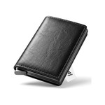 Topika Credit Card RFID Card Pop Up Wallet , Multi-compartment Black