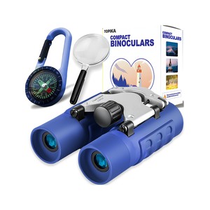 Topika Binoculars for Kids 12x25, Real Optics, Shockproof & Compact