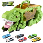 Topika Dinosaur Toy Truck for Boys, 6 Cars, Assembly Toy for Kids 3-5