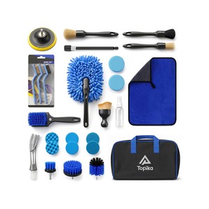Topika Professional Car Detailing Set for Interior&Exterior Cleaning -26Pcs