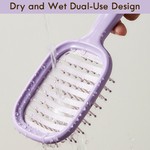 Topika - Curl Defining Brush, Vented Curly Hair Brush for Wet & Dry Hair