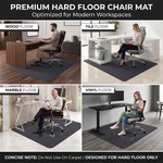 Topika Office Chair Mat Anti-Slip for Hardwood , Tile Floors Odour-Free Eco