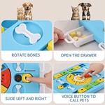 Topika Dog Puzzle Toy, Interactive Slow Feeder, 4-Way Play for All Sizes