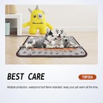 TopikaPet Dog/Cat Heating Pad 9 Temp Levels Waterproof Mat