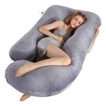 Topika Pregnancy Pillows for Sleeping U-Shaped Full Body Pillow with Cover