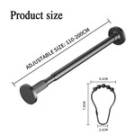 Topika High-Quality Stainless Steel Curtain Rod and Shower Rod, Retractable
