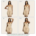 Lekkon Seamless Shaping Bodysuit for Women, Tummy-Waist-Hip-Thigh Sculpting