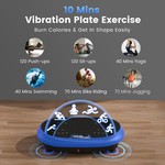Topika Vibration Plate Vibrating Gym Machine With Bluetooth Speaker&2 Bands