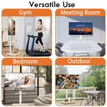 TopikaHome - Portable TV Stand with Wheels Compatible with 32-70", Swivel & Height Adjust