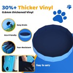 Topika Dog Pool, Portable Swimming Pools for Pet, Plastic Baby Pool