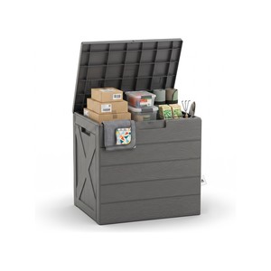 Topika Outdoor Storage Box, Lockable Foldable Waterproof, 128L