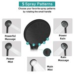 Topika Rain Shower Head with Handheld Spray, Shower Heads Combo