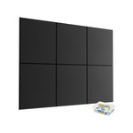 Topika - Cork Boards for Wall, 6 Pack Bulletin Felt Board with Push Pins