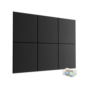 Topika - Cork Boards for Wall, 6 Pack Bulletin Felt Board with Push Pins