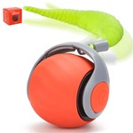 Topika Interactive Cat Ball Toy with Tail, Auto Rolling & 2 Speeds