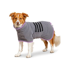 Topika Dog Bath Robe & Microfiber Drying Towel, Adjustable Hips, 3 Size