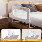TopikaKids - 1.2m Foldable Kids Bed Rail for Toddlers & Baby, Safety Guard