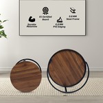 Topika - Extra Large Nesting Coffee Table Set - Modern Design - 2 Piece Set