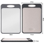 Topika Stainless Steel Cutting Board for Kitchen Chopping Board with Handle