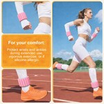 Topika Weighted Wrist Bands Adjustable Silicone Weighted Bracelet For Yoga