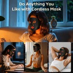 Topika Red Light Therapy for Face LED Mask, 3 Modes Portable
