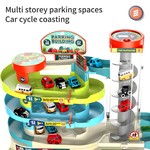 Topika Kids Car Adventure & Parking Building Game Set, Track Car Toy