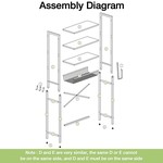 Topika Bathroom Organizers Storage, Over The Toilet Storage Rack & Shelving