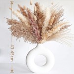 Topika Dried Pampas Grass Decor 100pcs Artificial Flowers for Home, Wedding