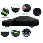 TopikaAuto - Waterproof Car Cover Sunproof, Universal Fit for All Weather