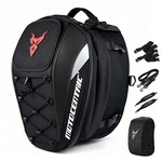 Motocentric Motorcycle Tail Bag, Helmet Backpack Motorcycle Rear Seat Bag