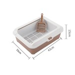 Topika - Sifting Cat Litter Box with Scoop, Semi-Enclosed, Easy Clean