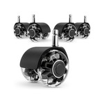 Topika - Office Chair Caster Wheels,Desk Chair Wheels Quiet, Universal Fit