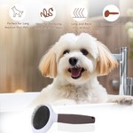 TopikaPet - Dog Slicker Brush for Grooming, Pet Dematting & Deshedding Tool