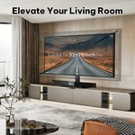 Topika Universal TV Mount Stand With Tempered Glass Base For 32-70" TVs