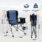 Topika - Outdoor Portable Folding Camp Chairs Heavy Duty Fishing Chair