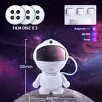 Topika Astronaut Galaxy Projector Light Space Night Light For Bedroom Kids