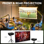 Topika - Peojector Screen 120 Inch, Projector Screen Portable, Foldable