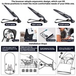 Topika 0-18 Month Baby Portable Baby Bouncer & Rocker Chair with Plush Toys