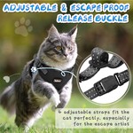 TopikaPet - Cat Harness and Leash Set, Escape Proof, Adjustable Cat Vest