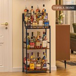 Topika - Bar Display Stand,Wine Shelf Mini Wine Bar Rack for Liquor Display
